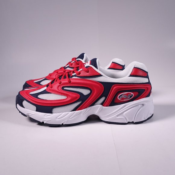 NEW FILA Creator Sneakers 1RM00725-125 White/Red/Navy - Picture 4 of 10